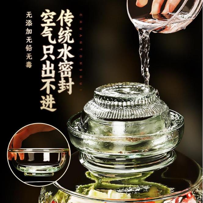 制加四川菜泡菜坛子家用玻璃密封罐腌菜腌辣厚椒酱罐老式010酸缸