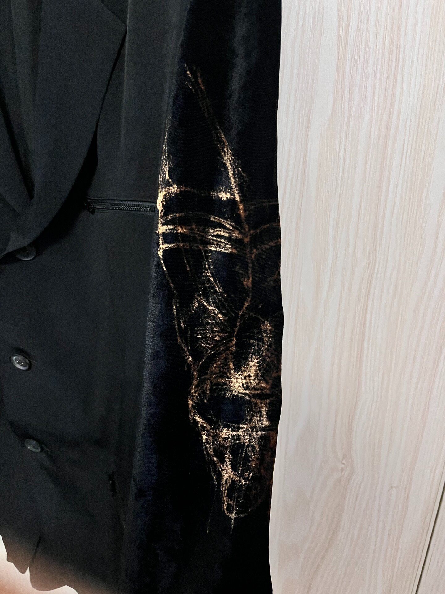 Yohji Yamamoto 20SS Velvet Sleeve Jacket — back
