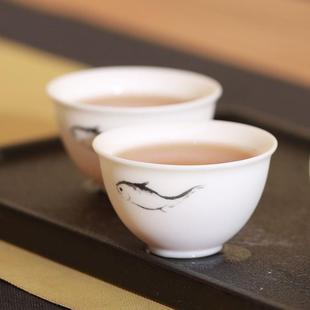 湖南省博物馆 齐白石鱼乐图茶具礼盒中国风茶杯茶壶送礼简约文创