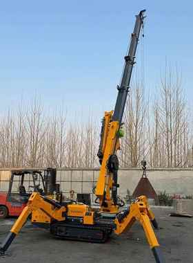 现货小型走蜘蛛吊 5吨8吨无线遥控伸缩臂空折高叠履自PDI 带蜘蛛
