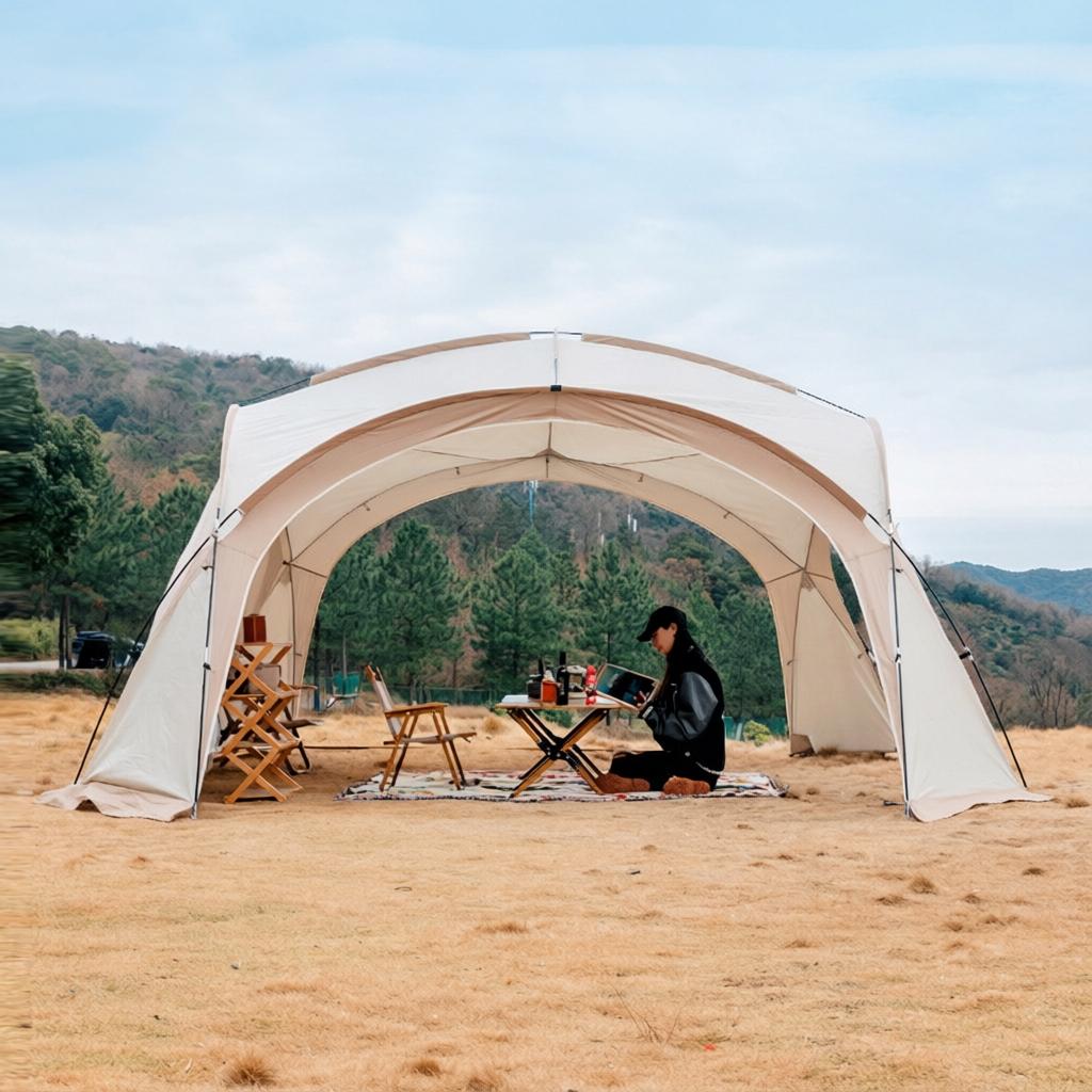 遮阳棚帐篷穹顶天幕防晒登山帐篷