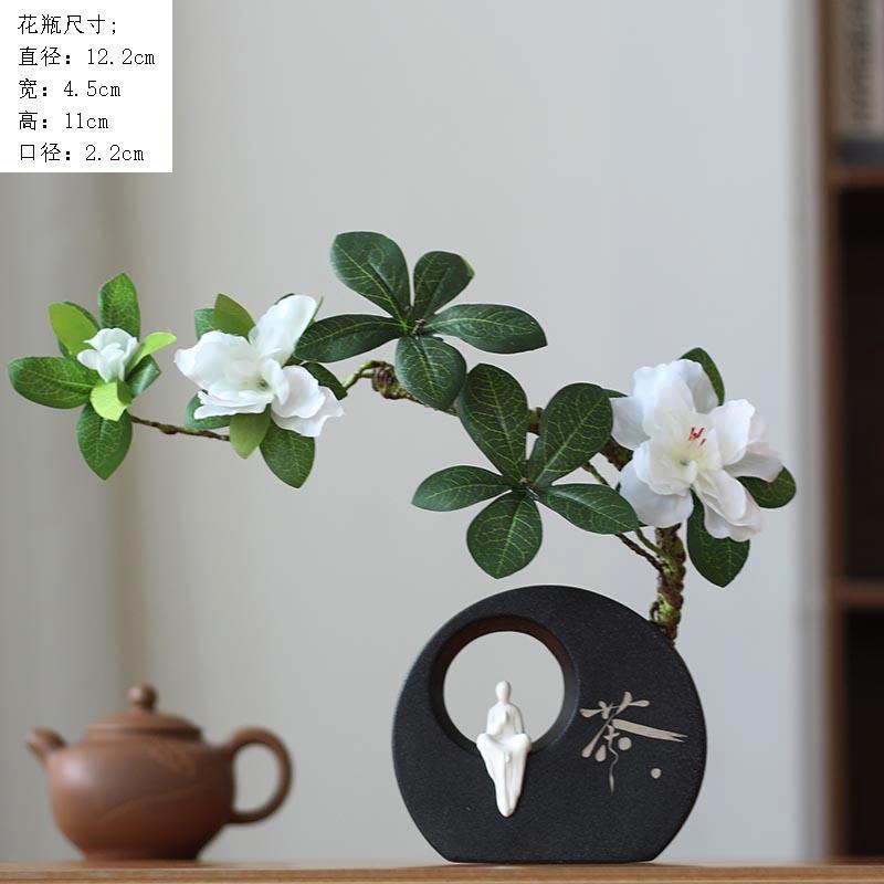 高档中式干花装饰花摆件家花居饰品客厅玄关插新仿真假禅意摆设花