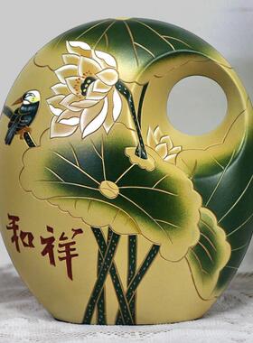 客厅电视柜玄关博古架隔断瓷器摆件中式精品手工艺品结婚乔迁礼品