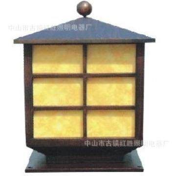 厂家供应生产户外柱头灯、铝制品柱头灯柱头灯仿云石柱子灯