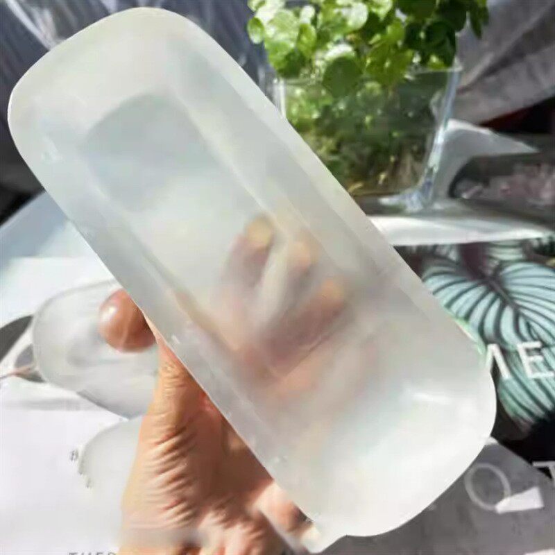 2026天然摩洛哥透体石膏浴缸白色透石膏天然摆件装饰观赏石矿石标