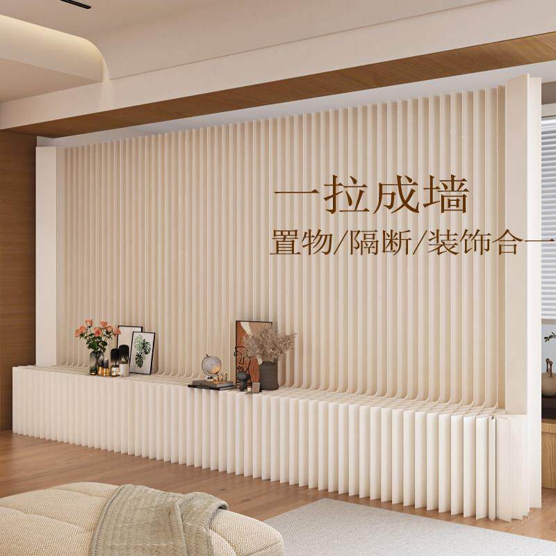办公室简易隔断墙 可折叠人造板屏风隔断 展览会用置物展台墙