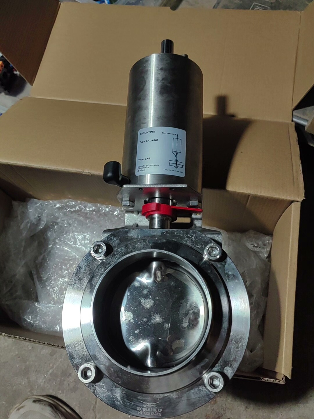 阿法拉伐 气动碟阀9611-99-1382全新带包装316L