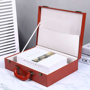 定做交房盒logo资料皮质包装房产现货工具交付钥匙盒手提交房箱