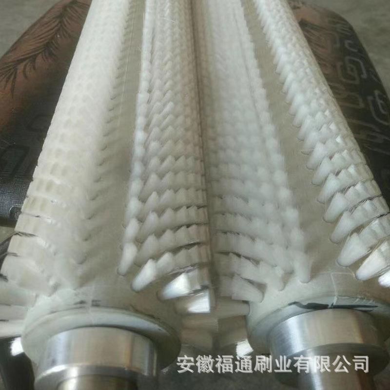 厂家直供工业毛刷辊 清洗缠绕毛刷辊 尼龙丝毛刷辊除尘滚筒刷辊