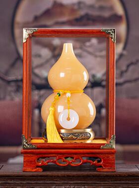 石诚记天然玉石葫芦平安摆件家居饰品客厅电视柜玄关居家中式摆设