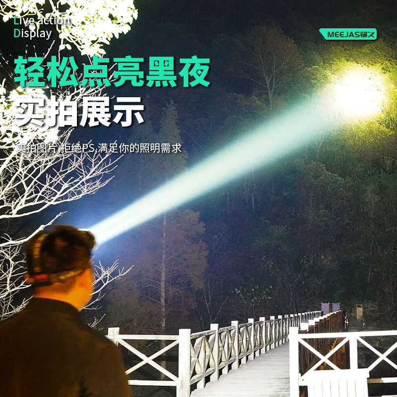头灯强光超亮续航超长锂电充电感应矿灯钓鱼户外夜钓头戴式照明灯