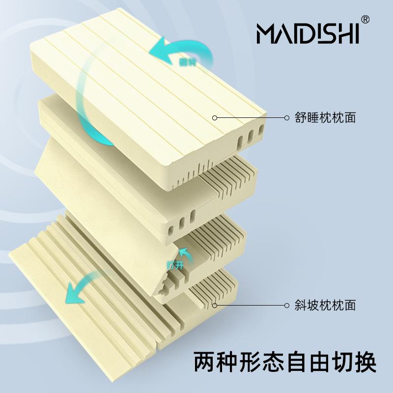 亚马逊太空记忆棉可折叠方形长枕头 护颈椎 慢回弹低枕芯家用靠枕