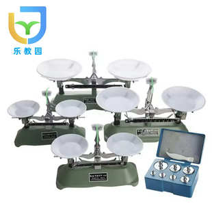 教学托盘天平100g200g500g1000g带砝码实验室教具配件