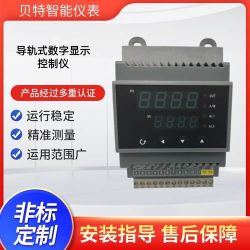 DN10系列导轨式数字显示控制仪抗干扰能力强双屏LED数码显示