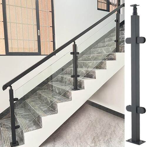 钢化玻璃楼梯扶手室内家用阳台扶手栏杆自装现代别墅不锈钢立柱