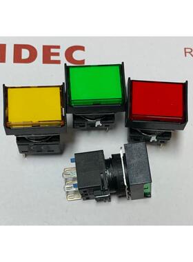 IDEC和泉LB-T50 LB-T10 T20 T60自复位按钮开关5脚长方形带灯24V