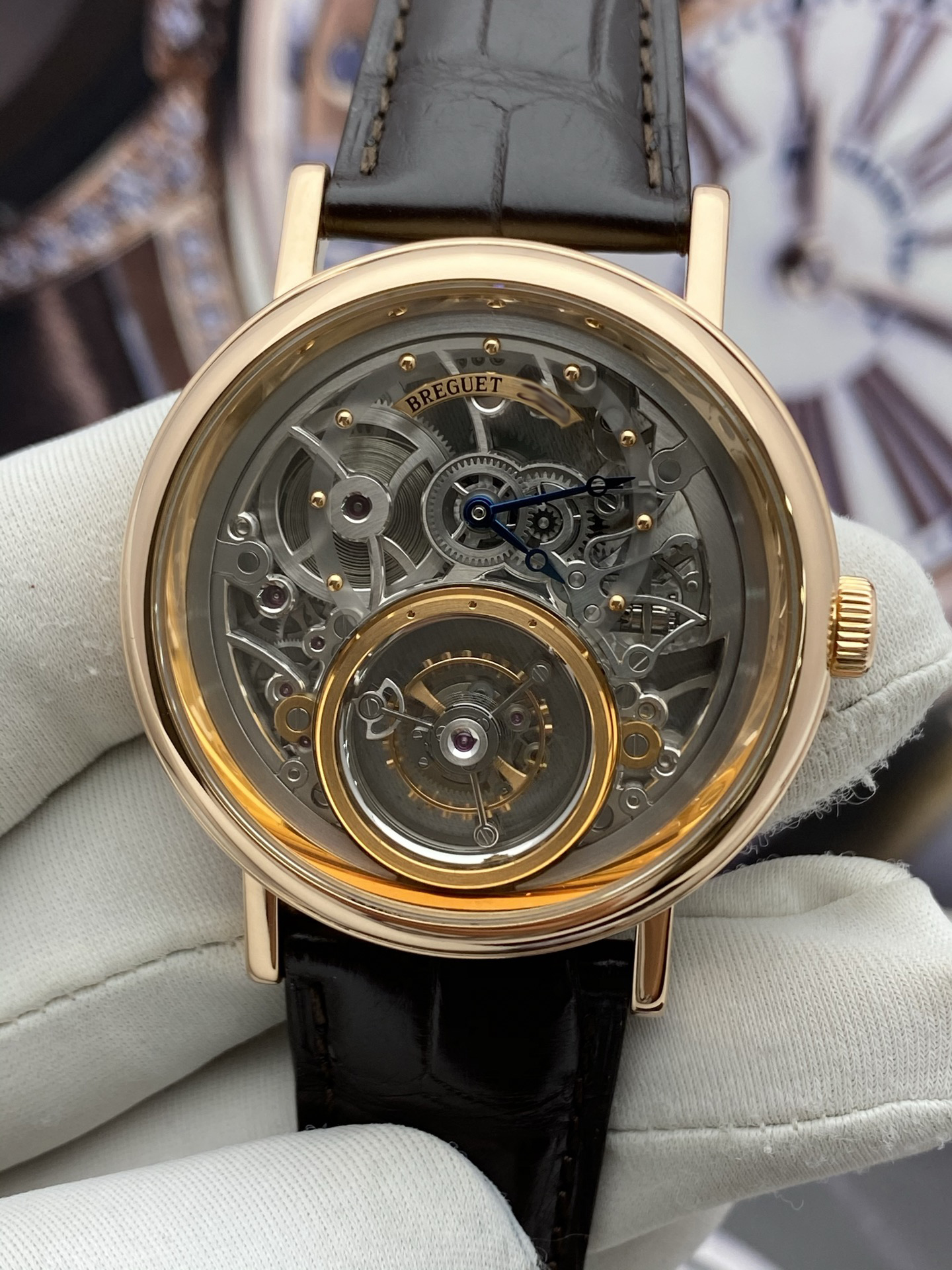 公价145万[9.8新]宝玑经典复杂系列手表男玫瑰金手动机械表5335BR