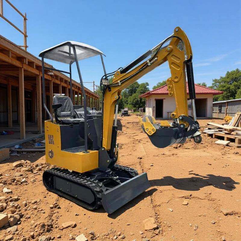 市政开沟小型履带挖掘机厂家 农用果园大棚挖土工程破碎小挖