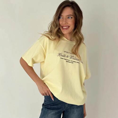 100% cotton short sleeved t-shirt top ins