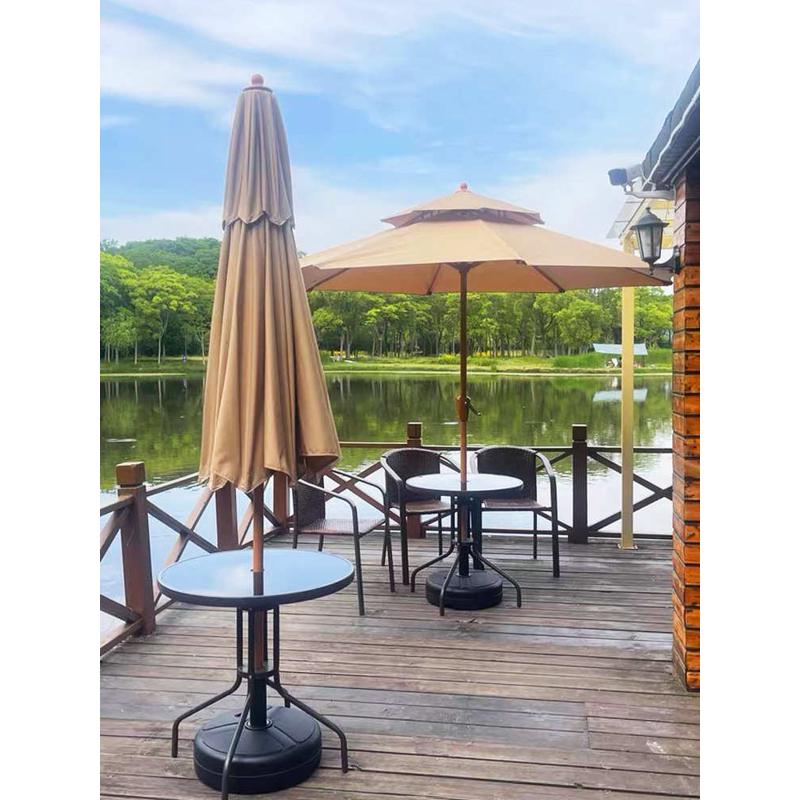 户外遮阳伞庭院伞商用景区外摆花园院子摆摊阳台太阳伞露营沙滩伞