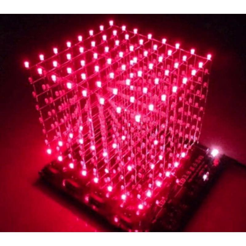 3D8光立方DIY套件（573+2803+5a60s2）8*8*8光立方 蓝/红/绿/黄色