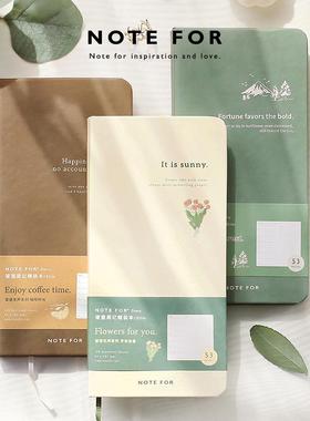 25全年自填week周记手帐絮语无声文艺森系清新复古slim周计划本子