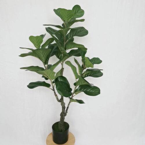北欧仿真琴叶榕盆栽植物 家具室内装饰摆件绿植大盆景假花