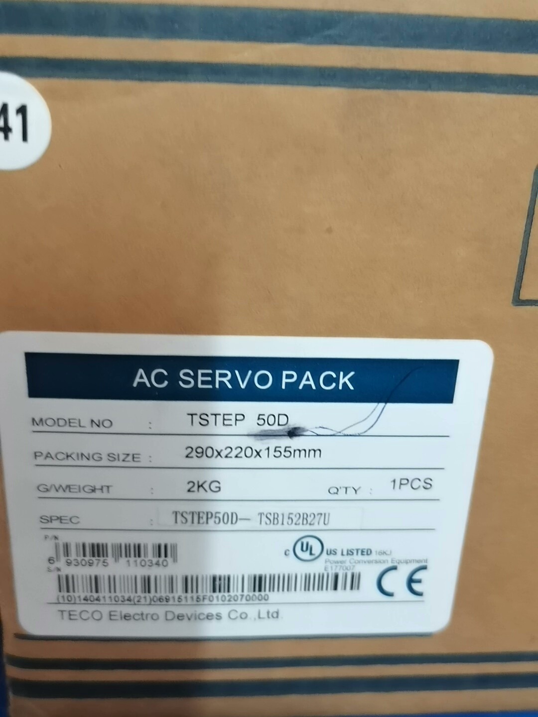 全新原装东元伺服驱动器TSTEP 50D  TSTEP50D