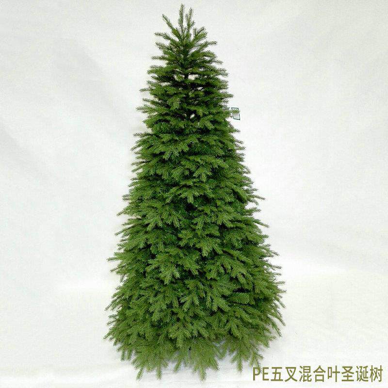节日庆祝用品仿真圣诞树 五叉混合圣诞树 装饰用品圣诞树裸树