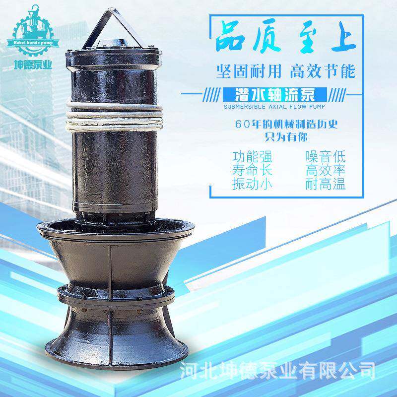 雪橇式潜水轴流泵50QZ大流量防洪排涝泵一体化农田抽水灌溉泵
