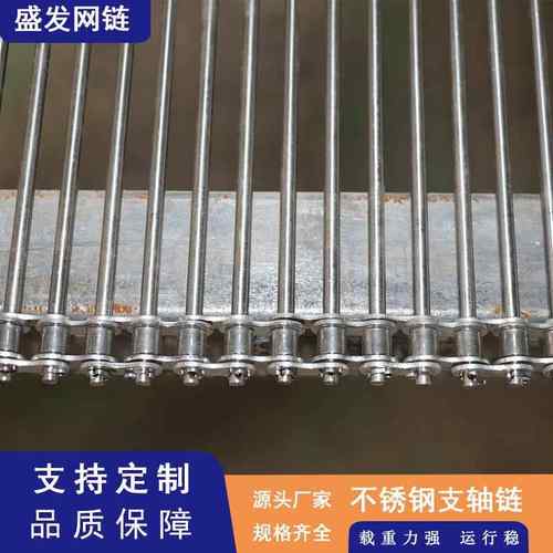 不锈钢支轴链输送带食品加工穿杆链条式网带蛋类分拣支杆链传送带