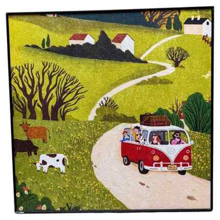 砂岩新中式客厅装饰画J001心卧室旅途8080