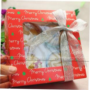 Christmas cake box 4 cupcake gift box biscuit chocolate box