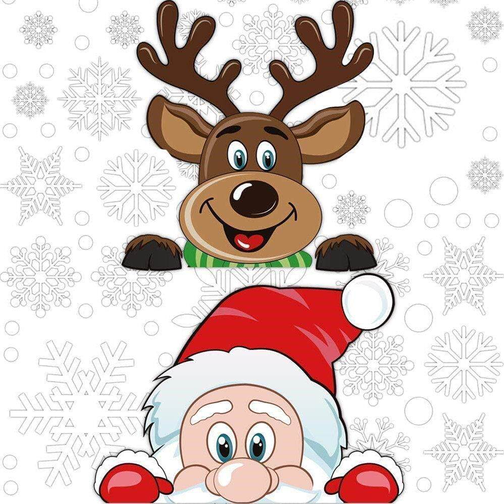 Christmas Snowflake Window Cling Stickers Decorations