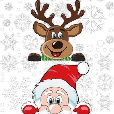 Christmas Snowflake Window Cling Stickers Decorations