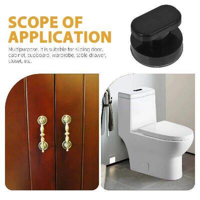 2Pcs Self Cabinet Handles Pulls Strong Adhesion Bathroom