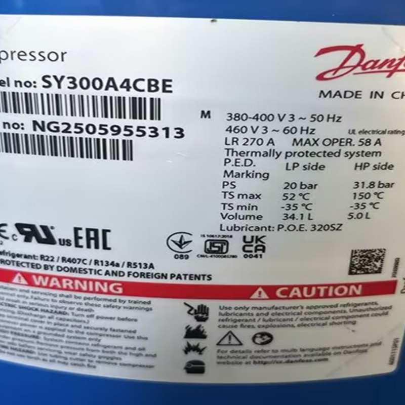 丹佛斯CH290A4BBA SY300A4CBB SY300A4ABB SY380A4CBE空调压缩机