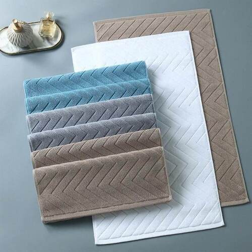 100% cotton bath towel with non-slip cotton floor mat浴巾