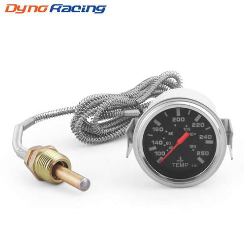 汽车改装2寸52mm机械式水温表 40-120℃/100-250℉ 12V NPT 1/2