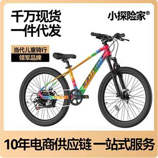 飞驰580小探险家儿童自行车女孩碟刹3-12岁中大童小孩山地童车