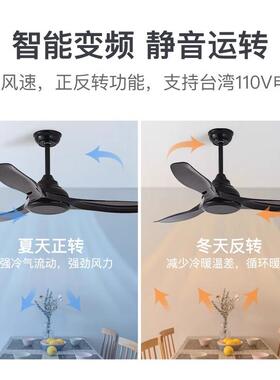 HJ商用餐厅复古电风扇北欧家用静音电扇56寸大风力黑色工业风吊扇