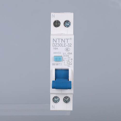 单片双进双出漏电保护器 单级断路器家用220V 1P+N空气开关带漏保