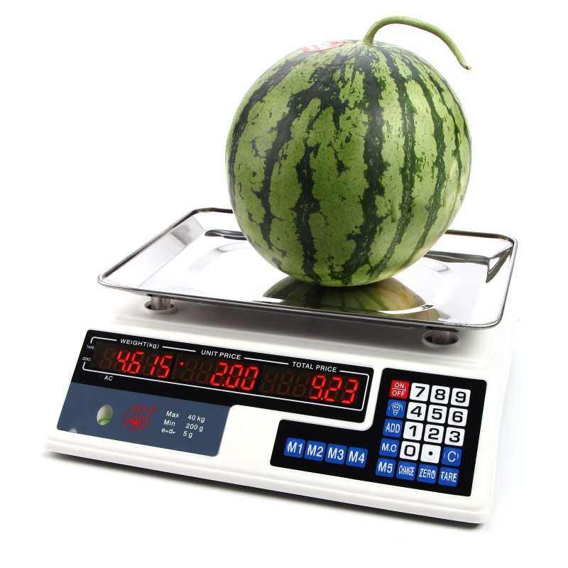 外贸英文版电子计价秤30kg40kg电子秤台秤 水果秤209电子秤卖菜秤