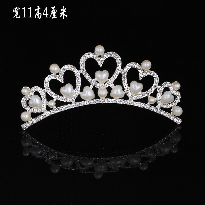 小礼帽皇冠头饰十八岁皇冠头饰儿童发夹女童头冠装饰绳网布置发箍