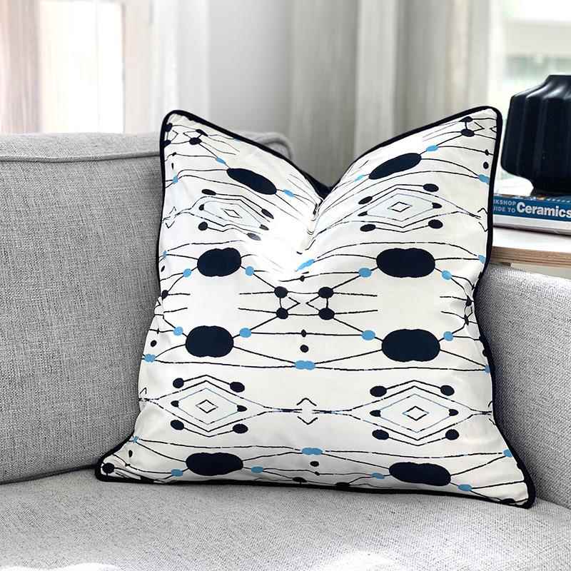 家居新中式中国风国潮靠垫套抱枕套靠枕腰枕靠背垫柔软