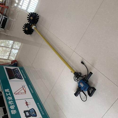 绝缘防触电便携瓷瓶刷 带电作业电动清扫刷 电动高空清洁工具