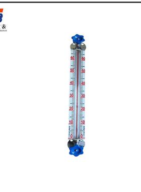 玻璃管法兰水位计板位板式刻度位计液计 液液考克玻璃管不锈钢位