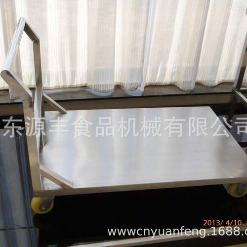 不锈钢平板手推车食品厂用304不锈钢平板运输车不锈钢周转车