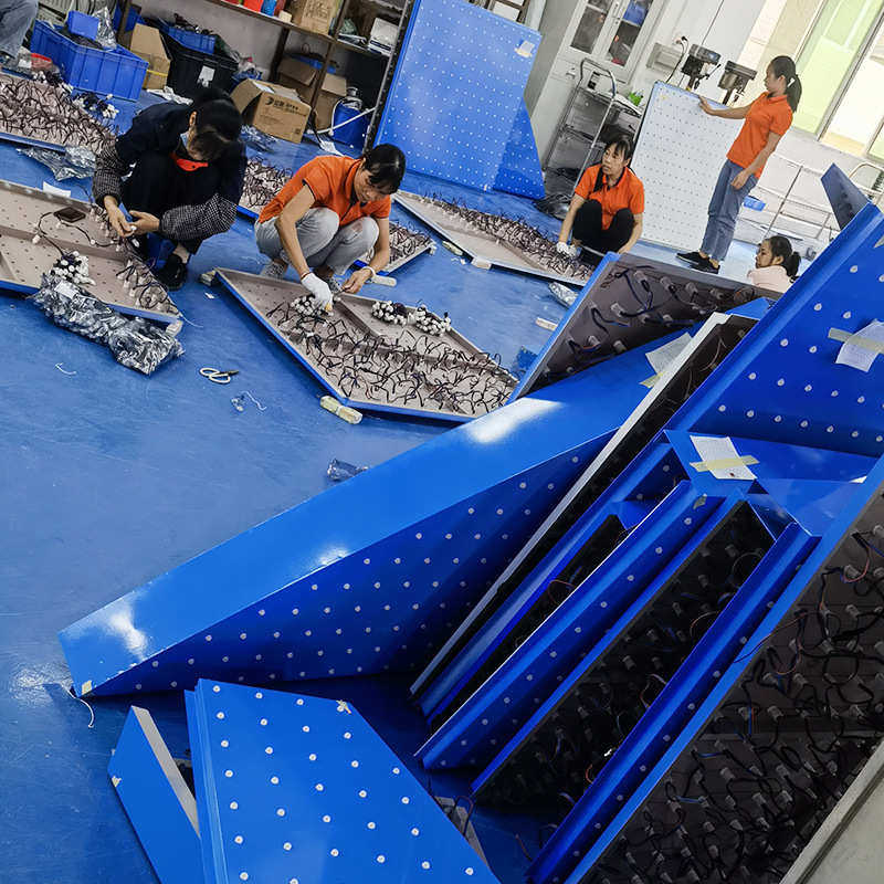 孔广告牌楼顶发光灯定制冲大厦高空字珠外点阵字玻璃幕墙漏不锈钢