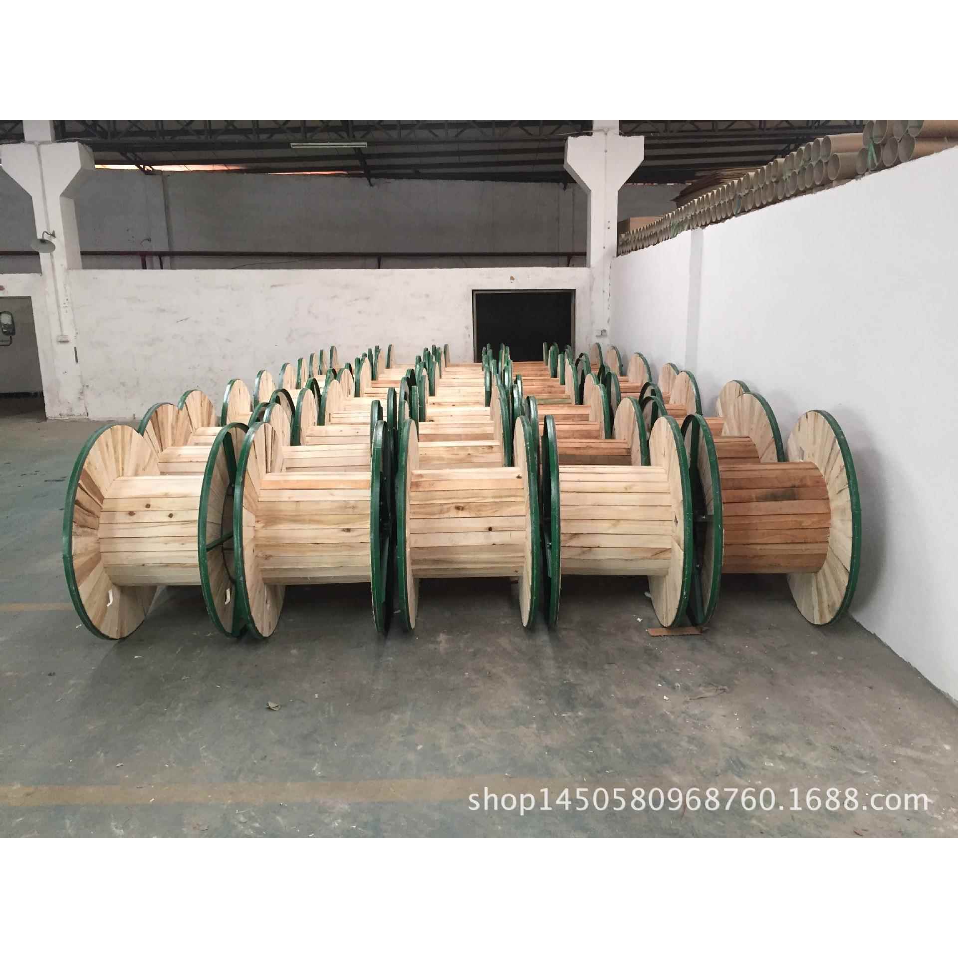 厂家直供移动式电缆铁木盘 绕线盘线滚子 多种规格尺寸电线收纳盘